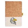 Cork And Heathered Fabric Hardcover Journal 5.5" X 8.25" Thumbnail