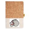 Cork And Heathered Fabric Hardcover Journal 5.5" X 8.25" Thumbnail
