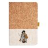 Cork And Heathered Fabric Hardcover Journal 5.5" X 8.25" Thumbnail