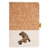 Cork And Heathered Fabric Hardcover Journal 5.5" X 8.25" Thumbnail
