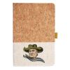 Cork And Heathered Fabric Hardcover Journal 5.5" X 8.25" Thumbnail