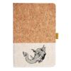 Cork And Heathered Fabric Hardcover Journal 5.5" X 8.25" Thumbnail