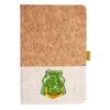 Cork And Heathered Fabric Hardcover Journal 5.5" X 8.25" Thumbnail