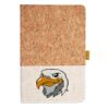Cork And Heathered Fabric Hardcover Journal 5.5" X 8.25" Thumbnail