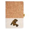 Cork And Heathered Fabric Hardcover Journal 5.5" X 8.25" Thumbnail