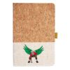 Cork And Heathered Fabric Hardcover Journal 5.5" X 8.25" Thumbnail