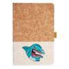 Cork And Heathered Fabric Hardcover Journal 5.5" X 8.25" Thumbnail