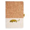 Cork And Heathered Fabric Hardcover Journal 5.5" X 8.25" Thumbnail