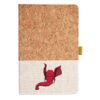 Cork And Heathered Fabric Hardcover Journal 5.5" X 8.25" Thumbnail