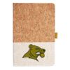 Cork And Heathered Fabric Hardcover Journal 5.5" X 8.25" Thumbnail
