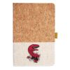 Cork And Heathered Fabric Hardcover Journal 5.5" X 8.25" Thumbnail