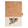 Cork And Heathered Fabric Hardcover Journal 5.5" X 8.25" Thumbnail