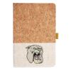 Cork And Heathered Fabric Hardcover Journal 5.5" X 8.25" Thumbnail