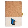 Cork And Heathered Fabric Hardcover Journal 5.5" X 8.25" Thumbnail