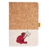 Cork And Heathered Fabric Hardcover Journal 5.5" X 8.25" Thumbnail