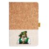 Cork And Heathered Fabric Hardcover Journal 5.5" X 8.25" Thumbnail