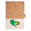 Cork And Heathered Fabric Hardcover Journal 5.5" X 8.25" Thumbnail