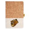 Cork And Heathered Fabric Hardcover Journal 5.5" X 8.25" Thumbnail