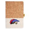 Cork And Heathered Fabric Hardcover Journal 5.5" X 8.25" Thumbnail