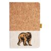 Cork And Heathered Fabric Hardcover Journal 5.5" X 8.25" Thumbnail