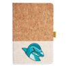Cork And Heathered Fabric Hardcover Journal 5.5" X 8.25" Thumbnail