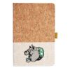 Cork And Heathered Fabric Hardcover Journal 5.5" X 8.25" Thumbnail