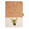 Cork And Heathered Fabric Hardcover Journal 5.5" X 8.25" Thumbnail