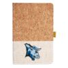 Cork And Heathered Fabric Hardcover Journal 5.5" X 8.25" Thumbnail