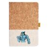 Cork And Heathered Fabric Hardcover Journal 5.5" X 8.25" Thumbnail