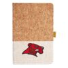 Cork And Heathered Fabric Hardcover Journal 5.5" X 8.25" Thumbnail
