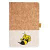 Cork And Heathered Fabric Hardcover Journal 5.5" X 8.25" Thumbnail
