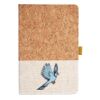Cork And Heathered Fabric Hardcover Journal 5.5" X 8.25" Thumbnail