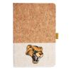 Cork And Heathered Fabric Hardcover Journal 5.5" X 8.25" Thumbnail