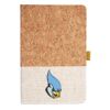 Cork And Heathered Fabric Hardcover Journal 5.5" X 8.25" Thumbnail