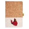 Cork And Heathered Fabric Hardcover Journal 5.5" X 8.25" Thumbnail