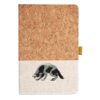 Cork And Heathered Fabric Hardcover Journal 5.5" X 8.25" Thumbnail