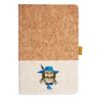 Cork And Heathered Fabric Hardcover Journal 5.5" X 8.25" Thumbnail