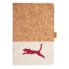 Cork And Heathered Fabric Hardcover Journal 5.5" X 8.25" Thumbnail