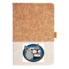 Cork And Heathered Fabric Hardcover Journal 5.5" X 8.25" Thumbnail