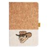 Cork And Heathered Fabric Hardcover Journal 5.5" X 8.25" Thumbnail