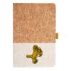 Cork And Heathered Fabric Hardcover Journal 5.5" X 8.25" Thumbnail