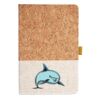 Cork And Heathered Fabric Hardcover Journal 5.5" X 8.25" Thumbnail