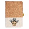 Cork And Heathered Fabric Hardcover Journal 5.5" X 8.25" Thumbnail