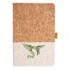 Cork And Heathered Fabric Hardcover Journal 5.5" X 8.25" Thumbnail