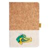 Cork And Heathered Fabric Hardcover Journal 5.5" X 8.25" Thumbnail