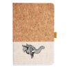 Cork And Heathered Fabric Hardcover Journal 5.5" X 8.25" Thumbnail