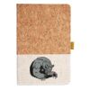 Cork And Heathered Fabric Hardcover Journal 5.5" X 8.25" Thumbnail