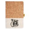Cork And Heathered Fabric Hardcover Journal 5.5" X 8.25" Thumbnail