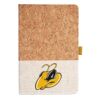 Cork And Heathered Fabric Hardcover Journal 5.5" X 8.25" Thumbnail