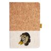 Cork And Heathered Fabric Hardcover Journal 5.5" X 8.25" Thumbnail